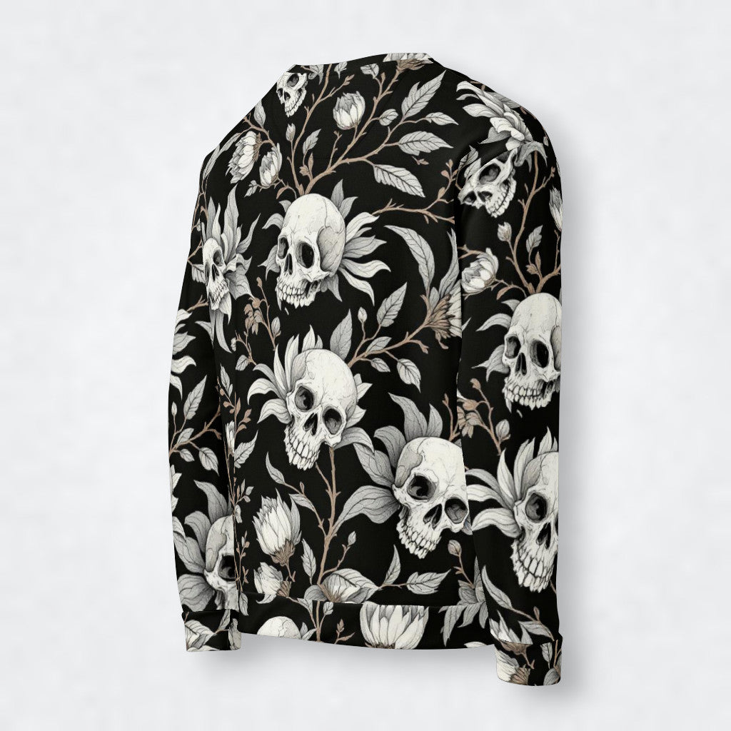 Sudadera calaveras y flores