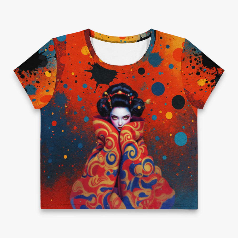 Crop top mujer estampado “Umbral”, vista frontal sobre fondo claro

Imagen 5 (prenda frontal con motivos)