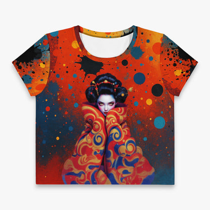 Crop top mujer estampado “Umbral”, vista frontal sobre fondo claro

Imagen 5 (prenda frontal con motivos)