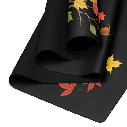 Esterilla otono esquina hojas