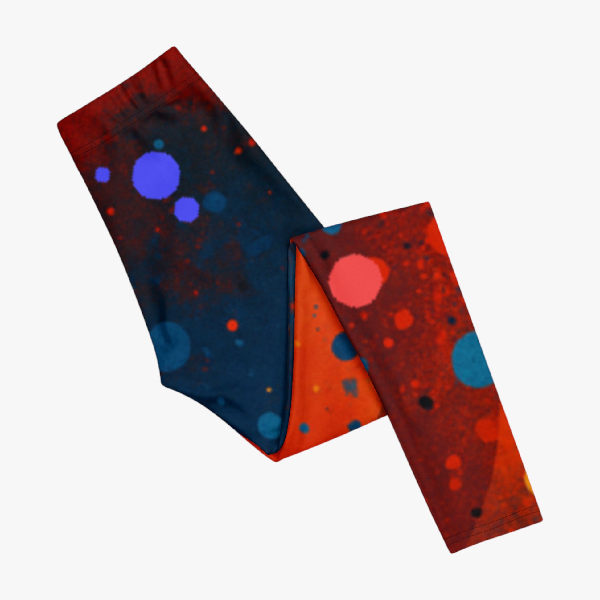 Leggings Umbral doblados mostrando el estampado completo