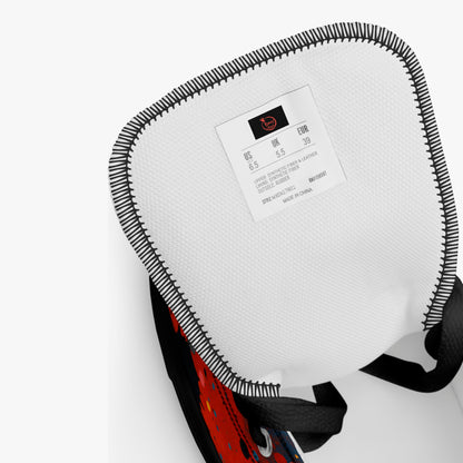 Zapatilla alta de mujer Umbral  embalaje etiqueta eco, detalle logo y etiqueta