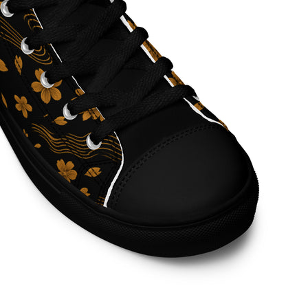 Zapatillas altas mujer Golden Koi vista superior detalle