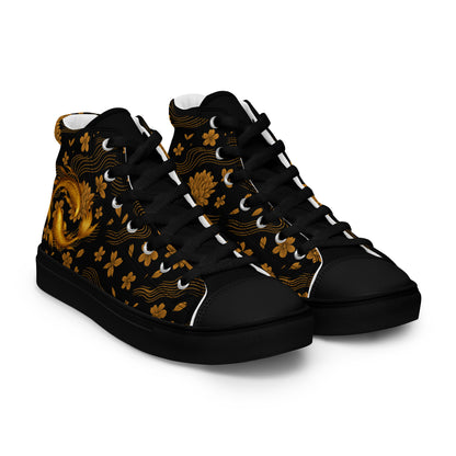 Zapatillas altas mujer Golden Koi vista tres  cuartos izquierda