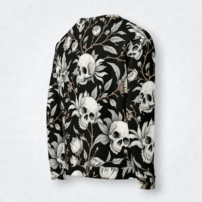 Sudadera calaveras y flores