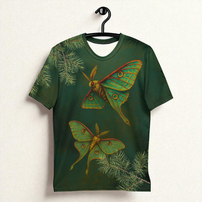 Camiseta polilla verde diseño de frente