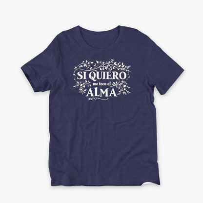 camiseta si quiero heather midnight navy plana