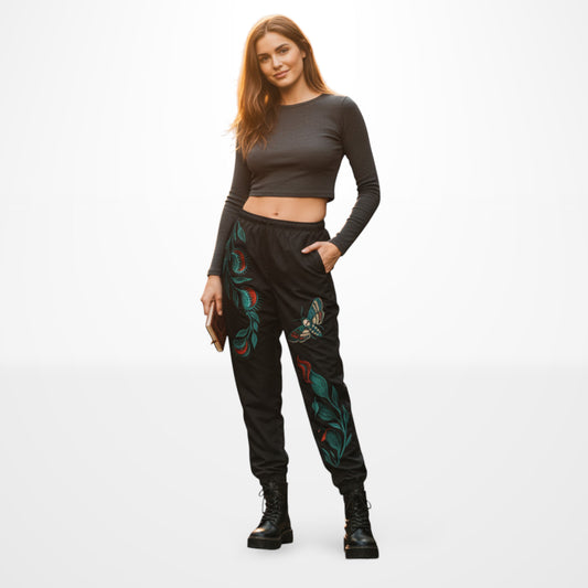 Joggers Blue & Black Moth