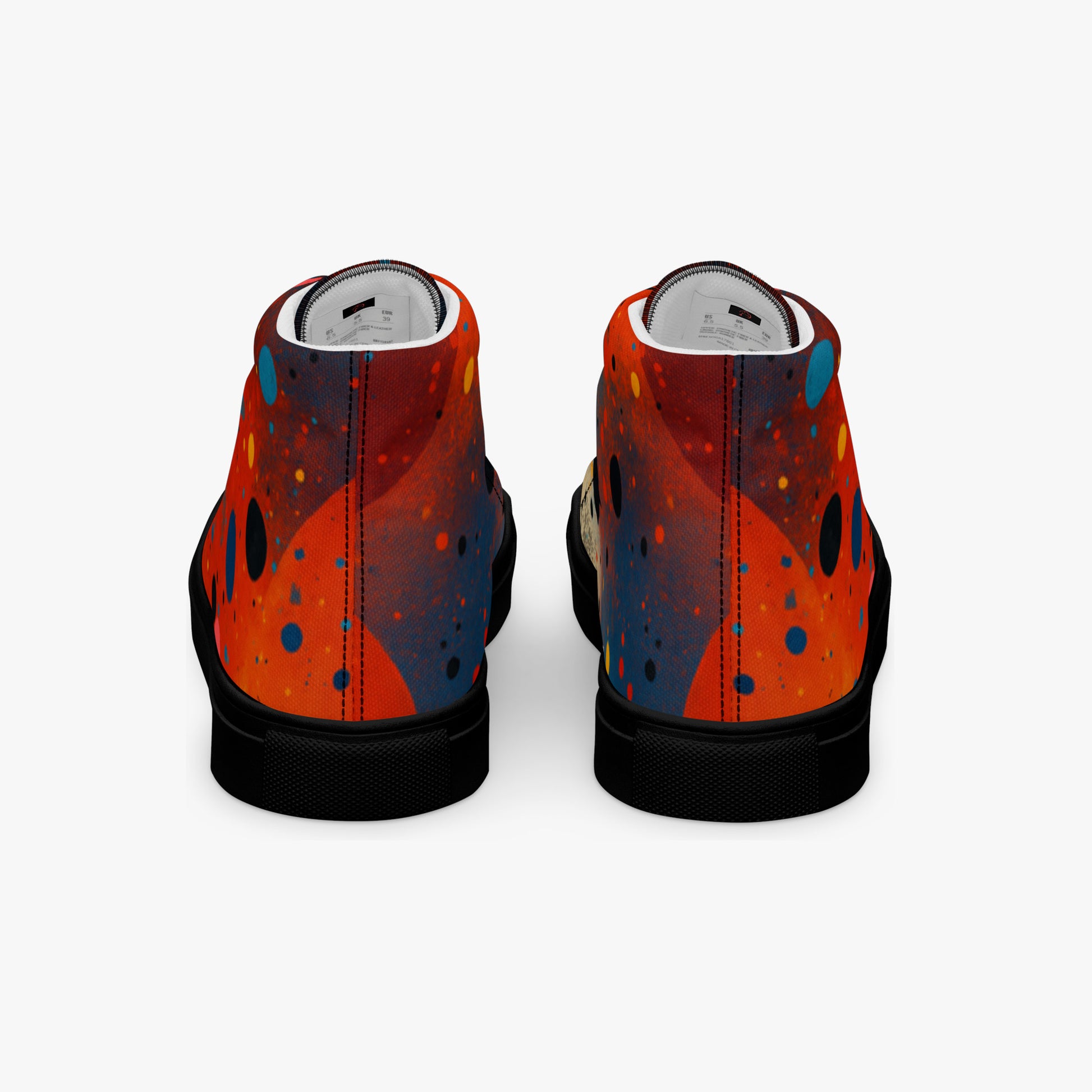 zapatilla umbral mujer detalle estampado parte trasera, talón