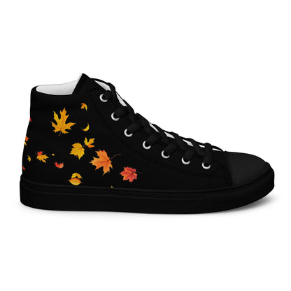 Zapatillas hojas de otoño mujer par lateral derecho