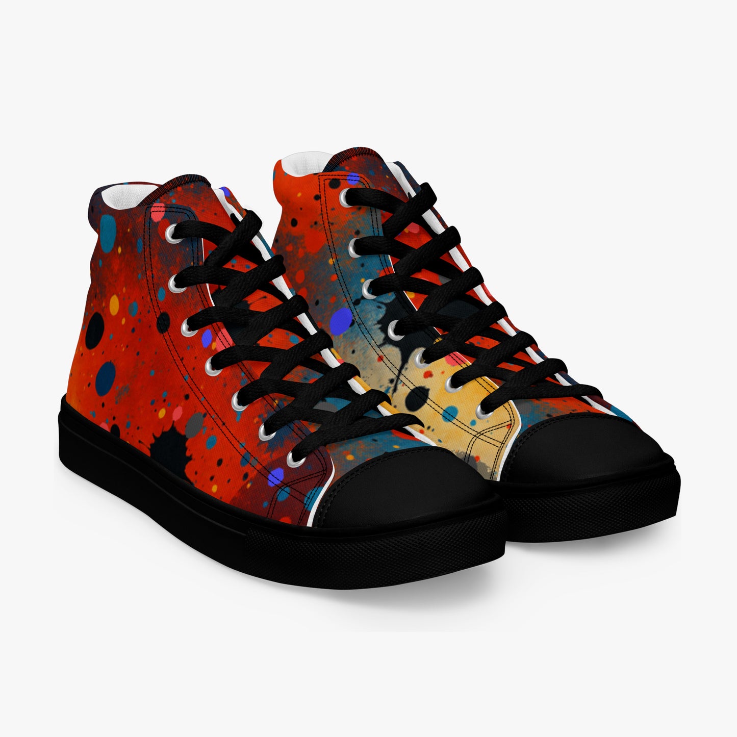 Par de zapatillas altas de mujer Umbral colocadas en diagonal mostrando el frente del diseño.